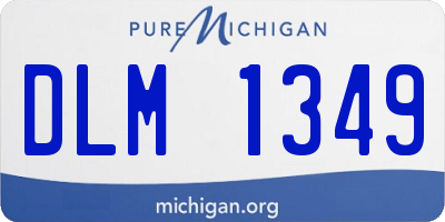 MI license plate DLM1349
