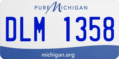 MI license plate DLM1358