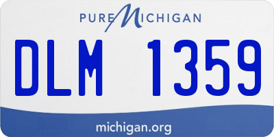 MI license plate DLM1359
