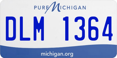 MI license plate DLM1364