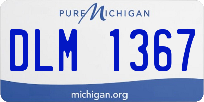 MI license plate DLM1367