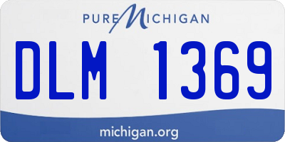 MI license plate DLM1369