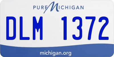 MI license plate DLM1372