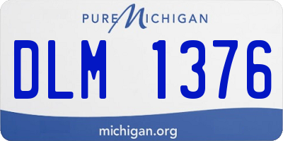 MI license plate DLM1376