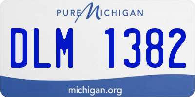 MI license plate DLM1382