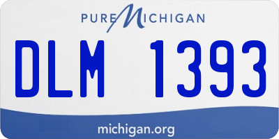 MI license plate DLM1393