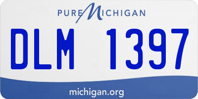 MI license plate DLM1397