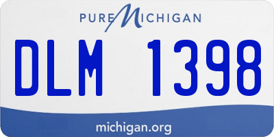 MI license plate DLM1398