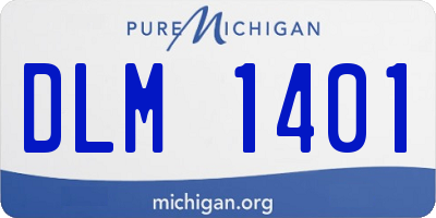 MI license plate DLM1401