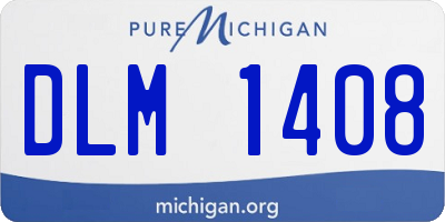 MI license plate DLM1408