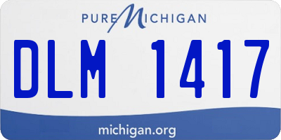 MI license plate DLM1417