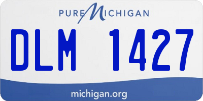 MI license plate DLM1427