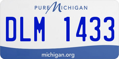 MI license plate DLM1433