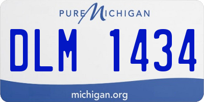 MI license plate DLM1434