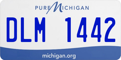 MI license plate DLM1442