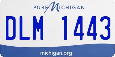 MI license plate DLM1443