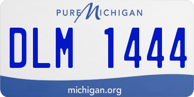 MI license plate DLM1444