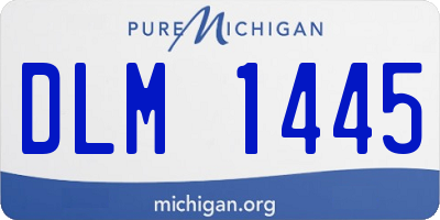 MI license plate DLM1445