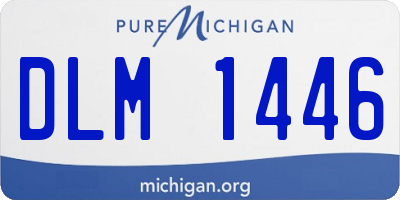 MI license plate DLM1446