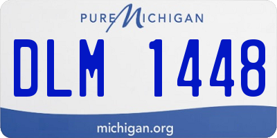 MI license plate DLM1448