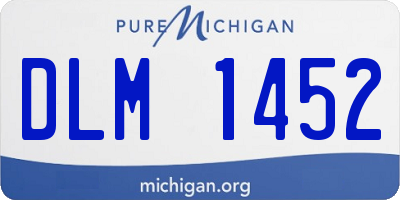 MI license plate DLM1452