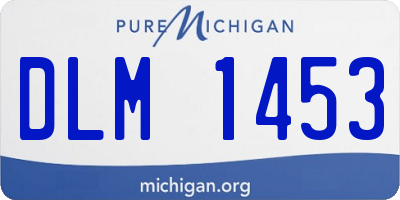 MI license plate DLM1453