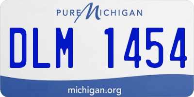 MI license plate DLM1454