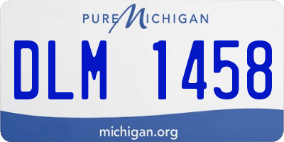 MI license plate DLM1458