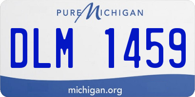 MI license plate DLM1459