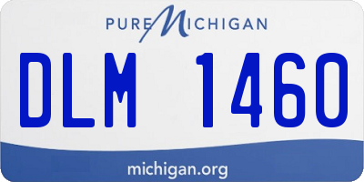 MI license plate DLM1460