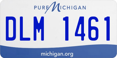 MI license plate DLM1461