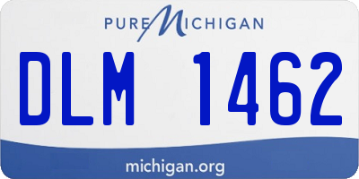 MI license plate DLM1462