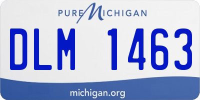 MI license plate DLM1463