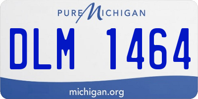 MI license plate DLM1464