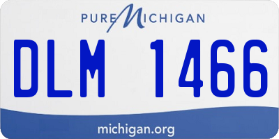 MI license plate DLM1466