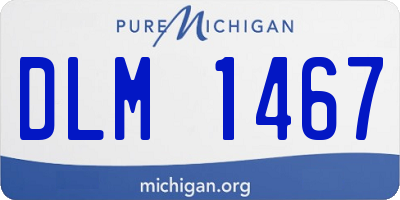 MI license plate DLM1467