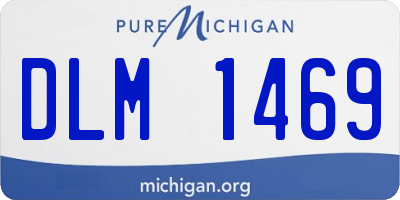 MI license plate DLM1469