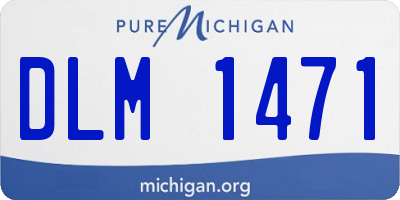 MI license plate DLM1471