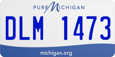 MI license plate DLM1473