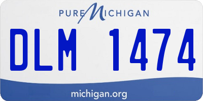 MI license plate DLM1474
