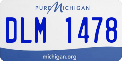 MI license plate DLM1478