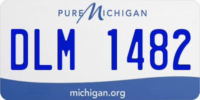 MI license plate DLM1482