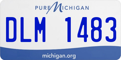 MI license plate DLM1483