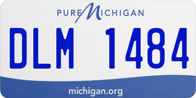 MI license plate DLM1484