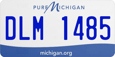 MI license plate DLM1485