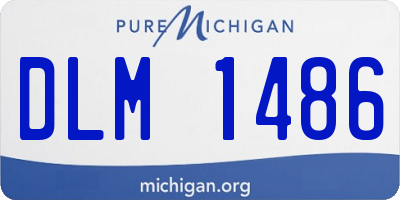 MI license plate DLM1486