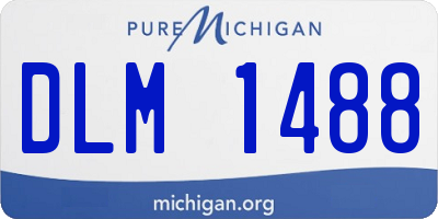 MI license plate DLM1488