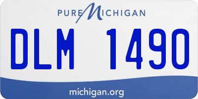MI license plate DLM1490