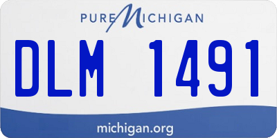 MI license plate DLM1491