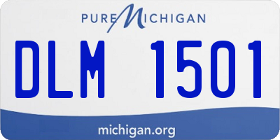 MI license plate DLM1501